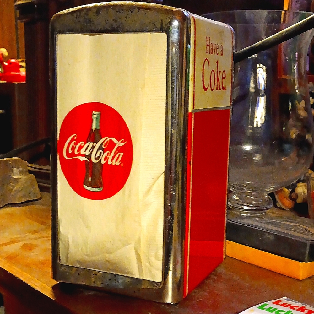Vintage Coca cola napkin holder